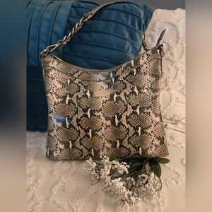 Snakeskin Pattern Shoulder Bag